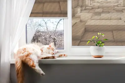 Vidiniai užtemdantys langų roletai 3D medinė skylė