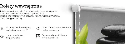 Vidiniai užtemdantys roletai Orchidėja ant akmenų