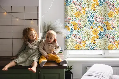 Medžiaginiai užtemdantys roletai Gėlės
