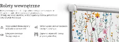 Vidiniai užtemdantys roletai Spalvingos gėlės