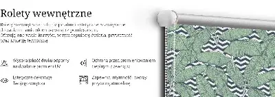 Vidiniai užtemdantys roletai langams Palmių lapai juodai baltame fone