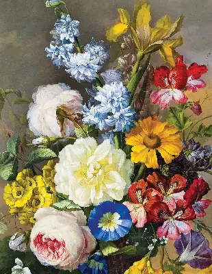 Užtemdantys roletai langams Gėlių puokštė