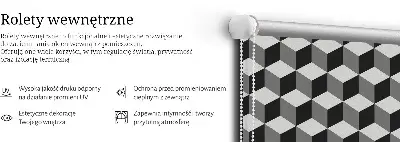 Vidiniai užtemdantys roletai langams 3D kubai