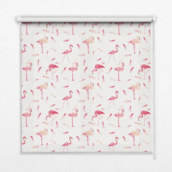 Vidiniai užtemdantys langų roletai Flamingos ir jų plunksnos