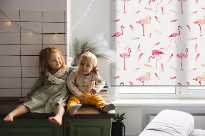 Vidiniai užtemdantys langų roletai Flamingos ir jų plunksnos