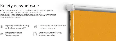Užtemdantys roletai langams Tamsiai oranžinė