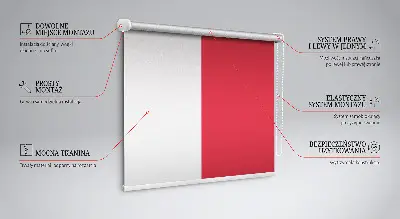 Vidiniai užtemdantys roletai Raudona