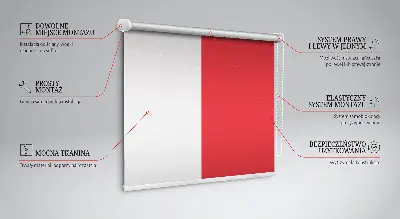 Užtemdantys roletai balkono durims Raudona