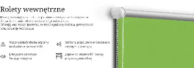 Vidiniai užtemdantys roletai Žalia