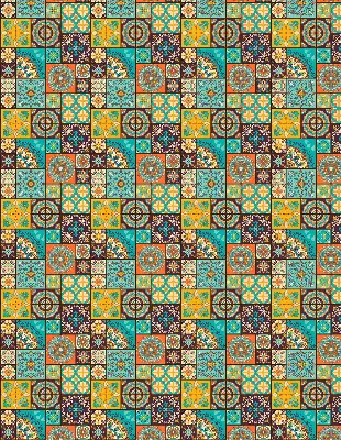 Vidiniai užtemdantys langų roletai Spalvinga mandala