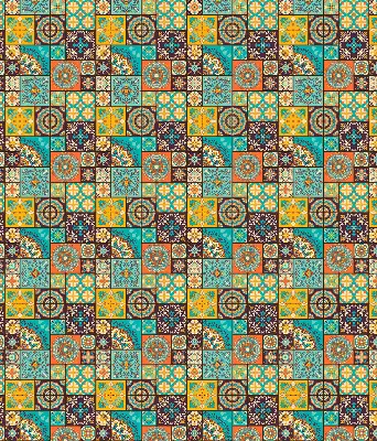 Vidiniai užtemdantys langų roletai Spalvinga mandala