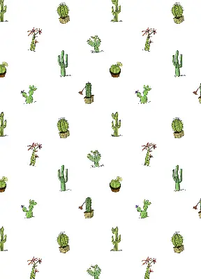 Medžiaginiai užtemdantys roletai Kaktusai