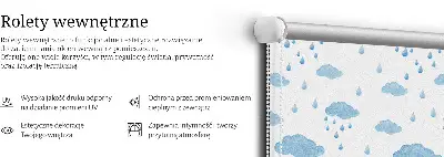 Užtemdantys roletai langams Debesys ir lietus