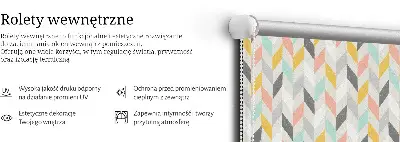 Vidiniai užtemdantys langų roletai Spalvinga silkė