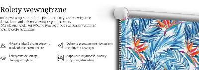Užtemdantys roletai balkono durims Mėlyni lapai