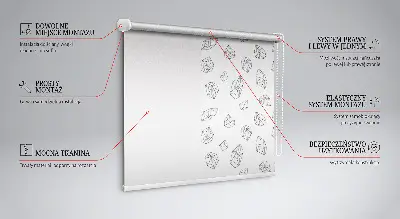 Medžiaginiai užtemdantys roletai Geometrinės figūros