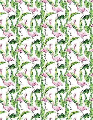 Užtemdantys roletai balkono durims Flamingos prie lapų