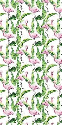 Užtemdantys roletai balkono durims Flamingos prie lapų