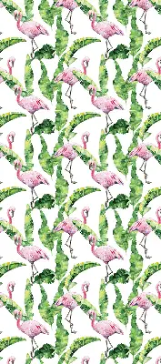 Užtemdantys roletai balkono durims Flamingos prie lapų