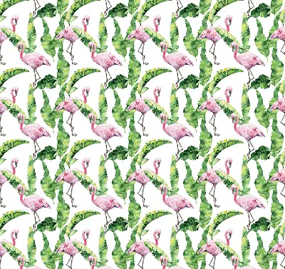 Užtemdantys roletai balkono durims Flamingos prie lapų