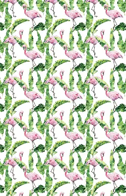 Užtemdantys roletai balkono durims Flamingos prie lapų