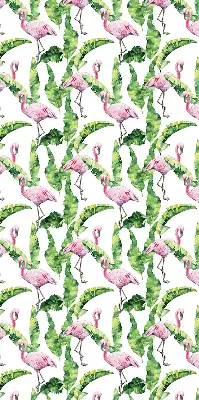 Užtemdantys roletai balkono durims Flamingos prie lapų