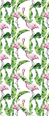 Užtemdantys roletai balkono durims Flamingos prie lapų