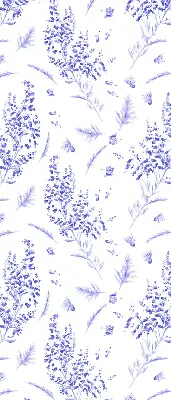 Vidiniai užtemdantys langų roletai Violetiniai augalai