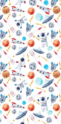 Vidiniai užtemdantys roletai langams Raketos, kosmonautai, planetos ir NSO