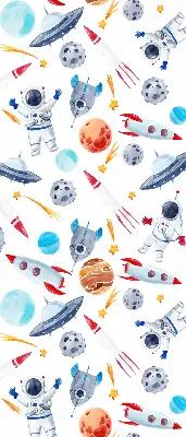 Vidiniai užtemdantys roletai langams Raketos, kosmonautai, planetos ir NSO
