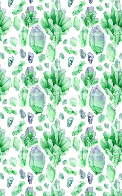 Medžiaginiai užtemdantys roletai Žali kristalai