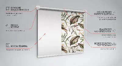 Vidiniai užtemdantys roletai Gėlės su stiebais