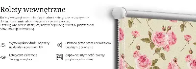 Vidiniai užtemdantys langų roletai Rožės