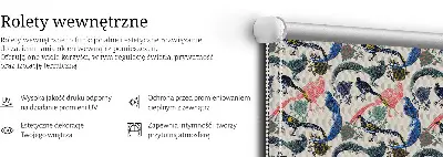 Vidiniai užtemdantys roletai Spalvingi povai
