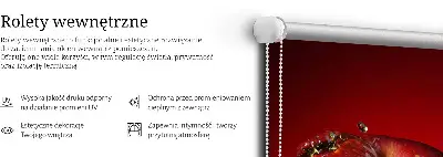 Užtemdantys roletai langams Vandeniu aplietas obuolys