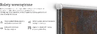 Vidiniai užtemdantys roletai langams Surūdijęs lakštinis metalas
