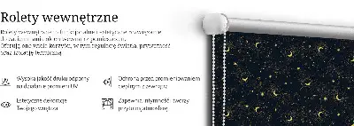 Vidiniai užtemdantys roletai Mėnulis ir žvaigždės