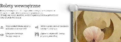 Vidiniai užtemdantys roletai langams Rožinės gėlės