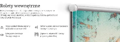Užtemdantys roletai balkono durims Gėlės mėlyname fone