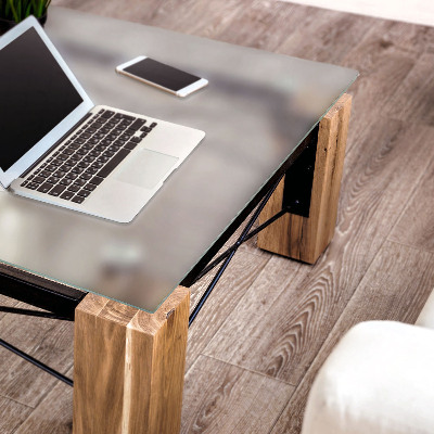 Kvadratinis stiklinis stalviršis Pusiau skaidrus