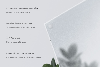 Kvadratinis stiklinis stalviršis Pusiau skaidrus