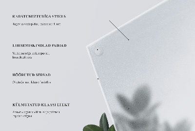 Apvalus stiklinis stalviršis Pusiau skaidrus