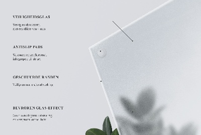 Apvalus stiklinis stalviršis Pusiau skaidrus