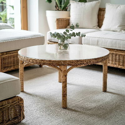 Apvalus stalviršis Gryna balta