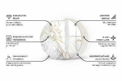 Apvalus stalviršis Įbrėžimai ant betono paviršiaus