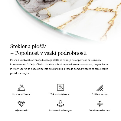 Apvalus stalviršis Įbrėžimai ant betono paviršiaus