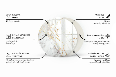 Apvalus stalviršis Stilingas miško motyvas