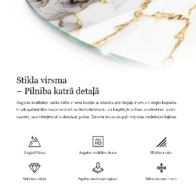 Apvalus stalviršis Stilingas miško motyvas