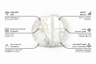 Apvalus stalviršis Akmens tekstūros motyvas