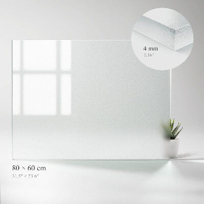 Stačiakampis stiklinis stalviršis Pusiau skaidrus